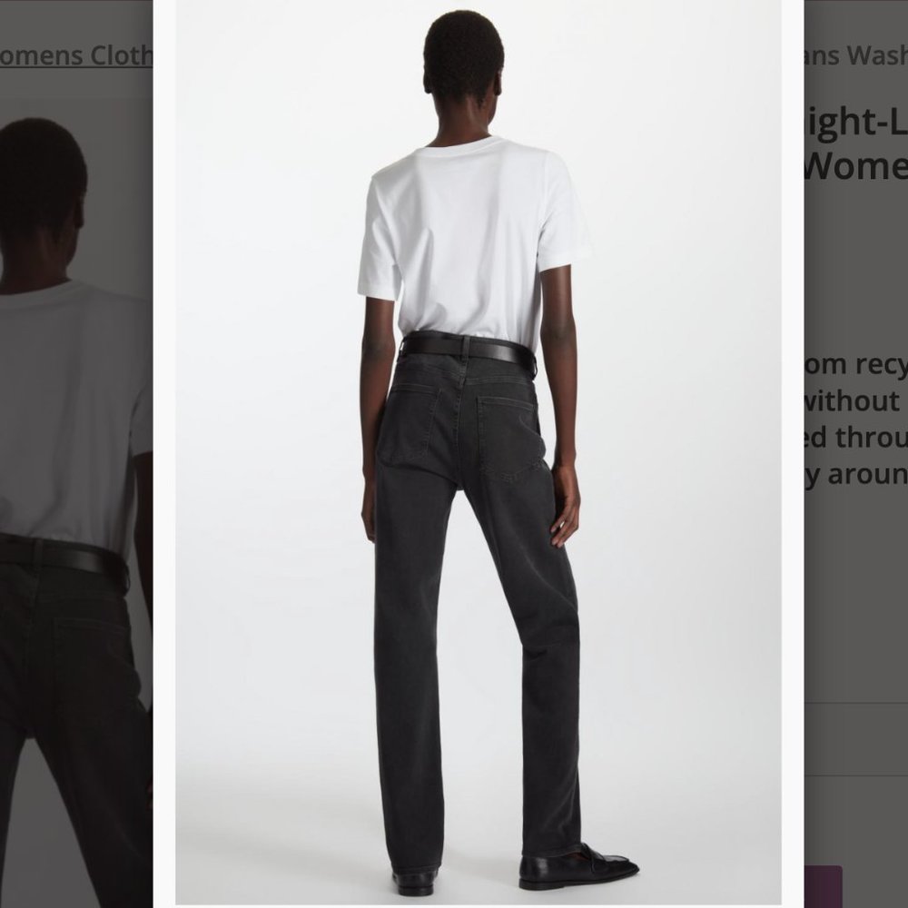 Black Straight Jeans - Picture 2 of 9